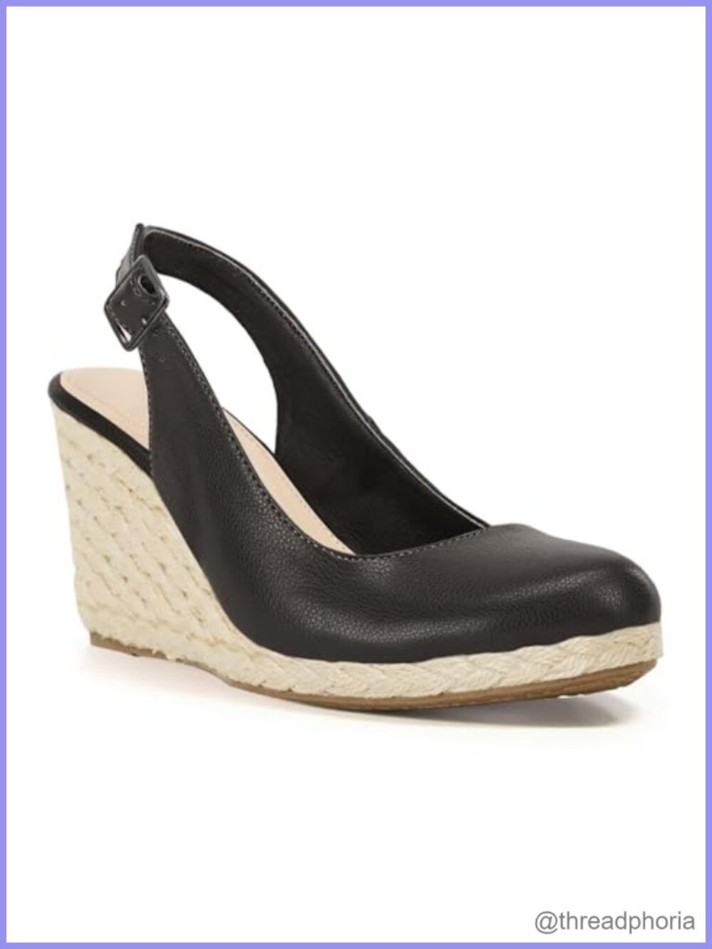 Platform Wedge Sandals Espadrilles Closed Toe Slingback Ankle Buckle Faux
